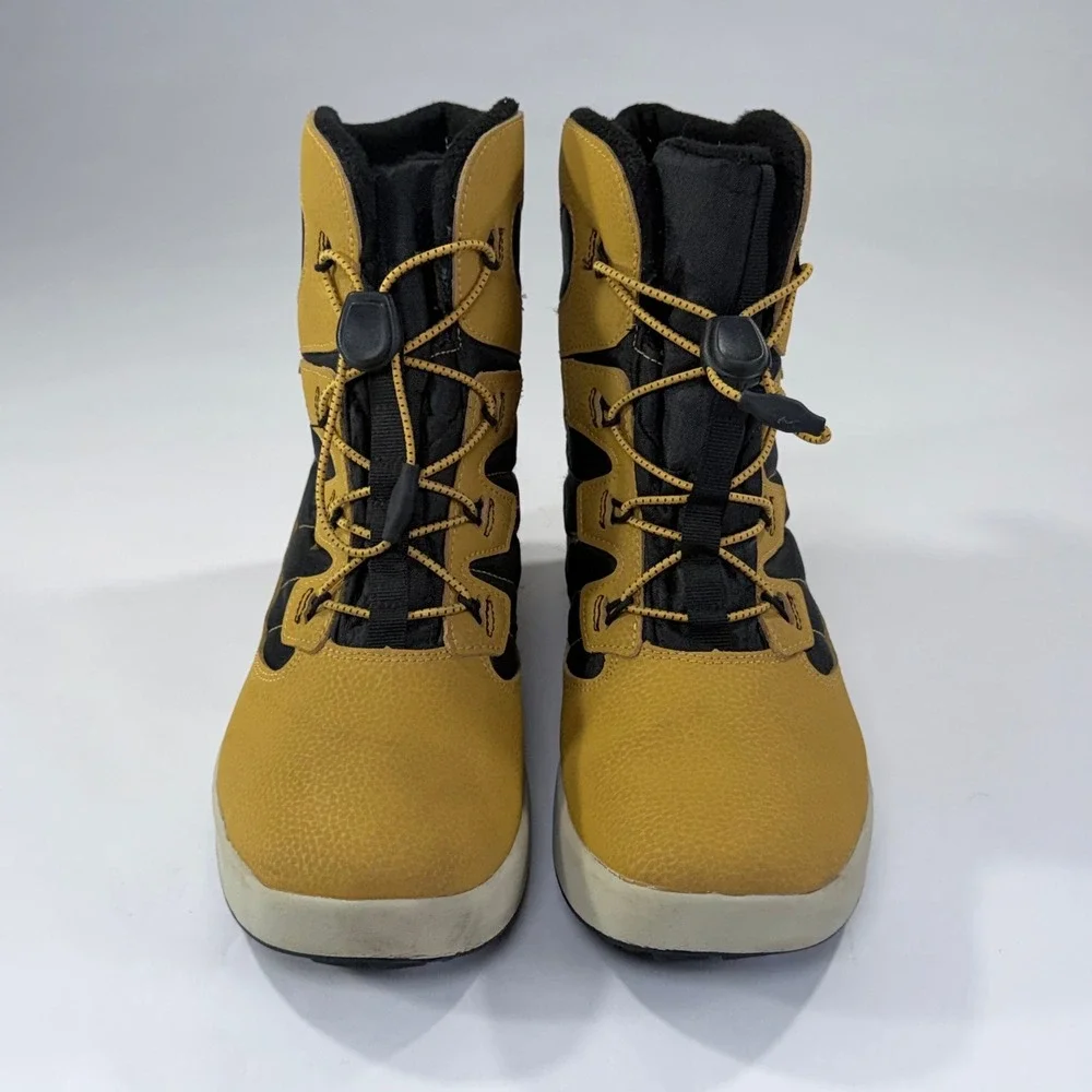 Merrell Snow Bank 4.0 Winter Boots Youth 6 Tan Black Waterproof Unisex Outdoor